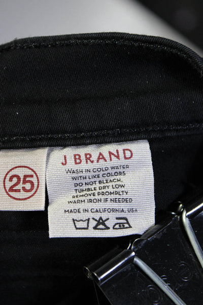 J Brand Womens Cotton Medium Wash Color Button Skinny Jeans Black Size 25 Lot 2