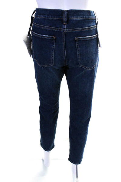 Current/Elliott Womens Mid Rise Solid Skinny Cotton Denim Jeans Blue Size 31