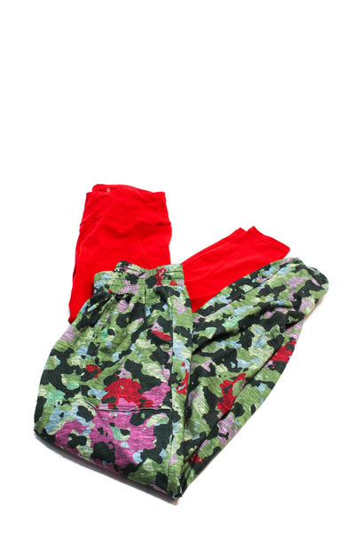 Sweaty Betty Terez Womens Solid Camoflauge Athletic Leggings Red Size XS/S Lot 2