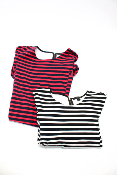 J Crew Women's Crewneck Short Sleeves Striped Mini T-Shirt Dress Size S Lot 2