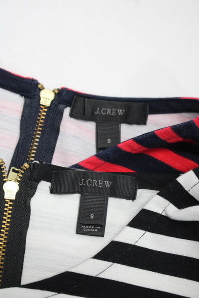 J Crew Women's Crewneck Short Sleeves Striped Mini T-Shirt Dress Size S Lot 2