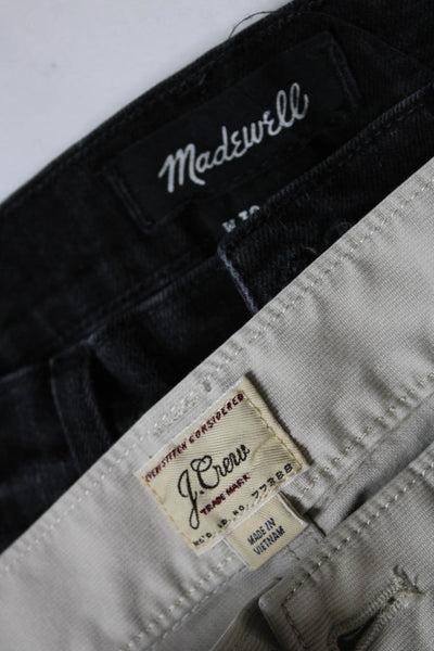 Madewell  J Crew Mens Slim Cut Jeans Corduroys Black Size 30/30 Lot 2