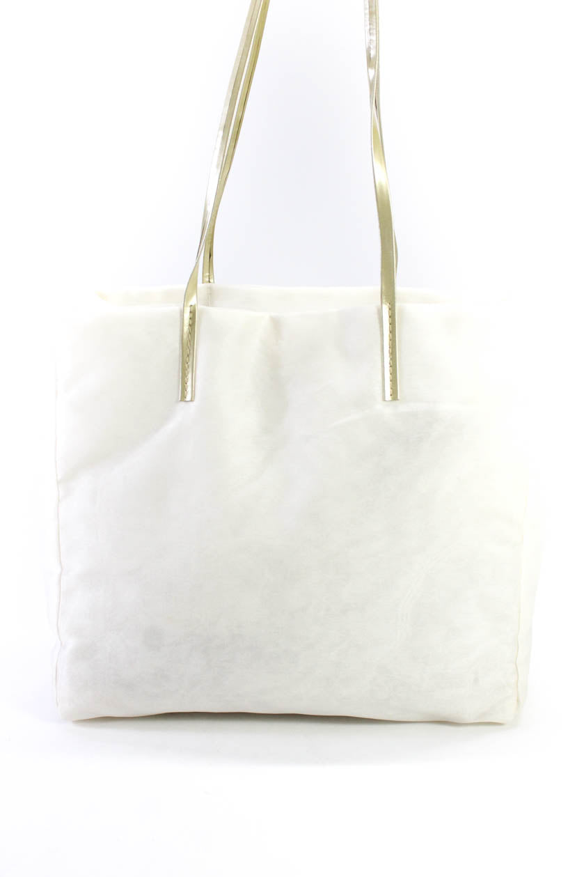 DKNY White Shoulder Bags