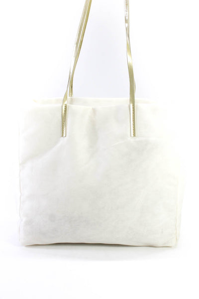 DKNY Women's Double Handle Shoulder Handbag Off White Size S