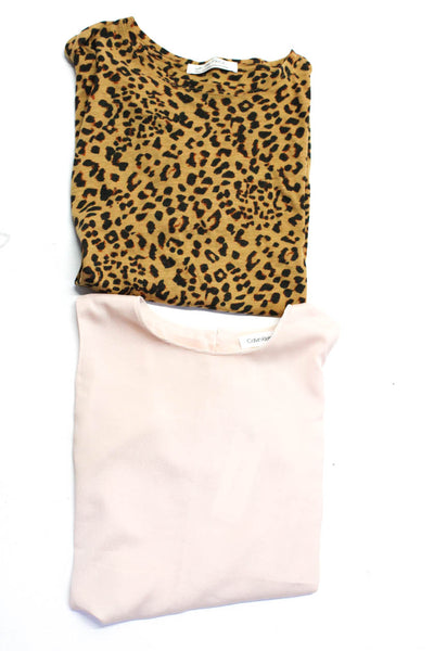 Context Levis Womens Leopard Print Solid Dress Jeans Brown Blue