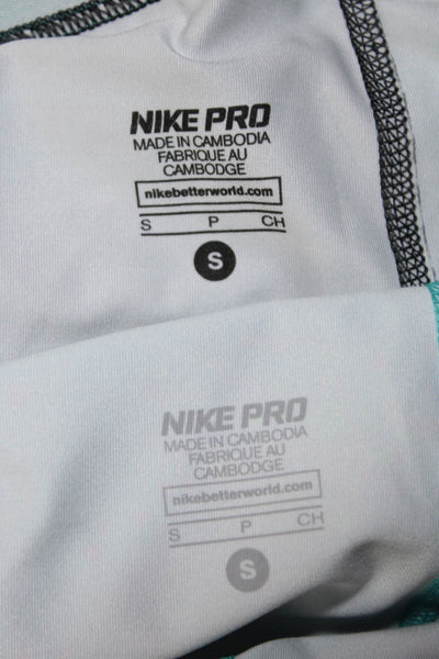Nike Womens Knit Capri Leggings Blue Size S Lot 2