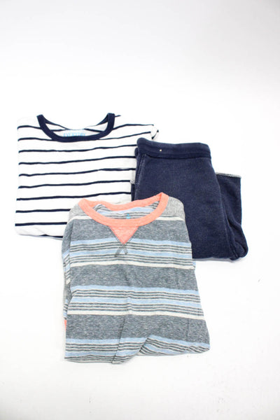 Crewcuts Boys Everyday Striped Shirts Shorts Gray Coral White Blue Size 10 Lot 3