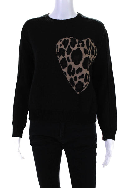 Robert Rodriguez Women's Crewneck Long Sleeves Black Sweater Blouse Size XS