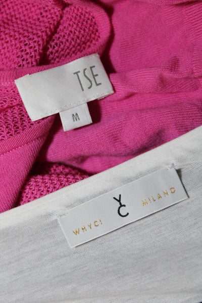 Tse Whyci Milano Womens Blouses Tops Pink Size M 46 Lot 2