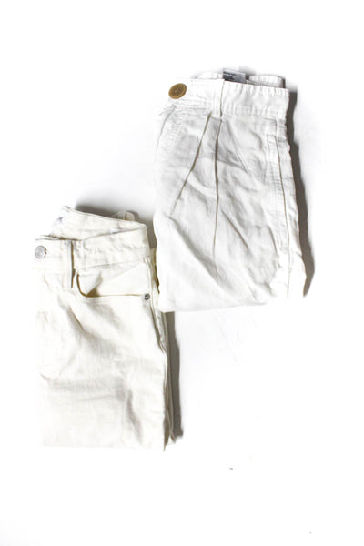 & Other Stories Frame Womens High-Rise Pants Denim Jeans White Size 2 24 Lot 2