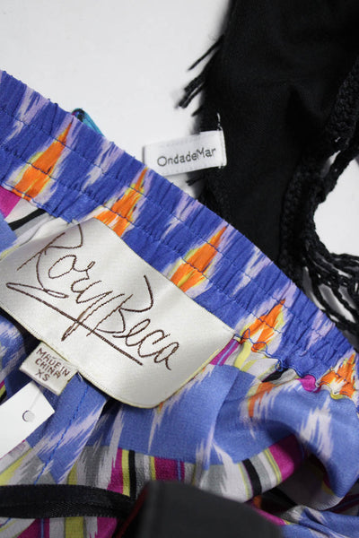 Rory Beca Ondade Mar Womens Printed Shorts Crochet Jersey Sarong Size XS OS Lot2