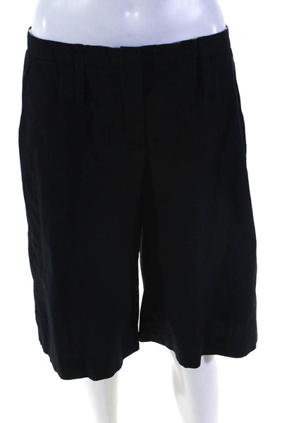 Rene Lezard Womens Chino Shorts Black Cotton Size EUR 40