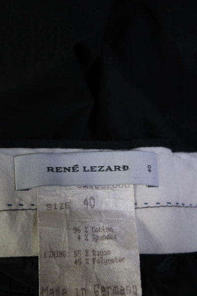 Rene Lezard Womens Chino Shorts Black Cotton Size EUR 40