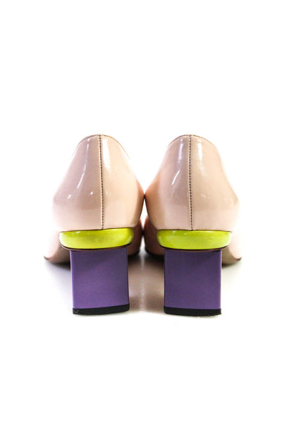 Nicholas Kirkwood Women's Pointed Toe Colorblock Pumps Multicolor Size 40