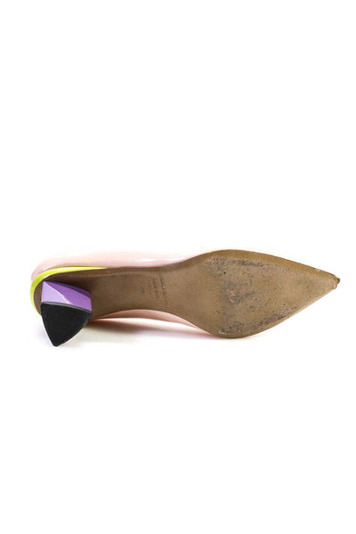 Nicholas Kirkwood Women's Pointed Toe Colorblock Pumps Multicolor Size 40