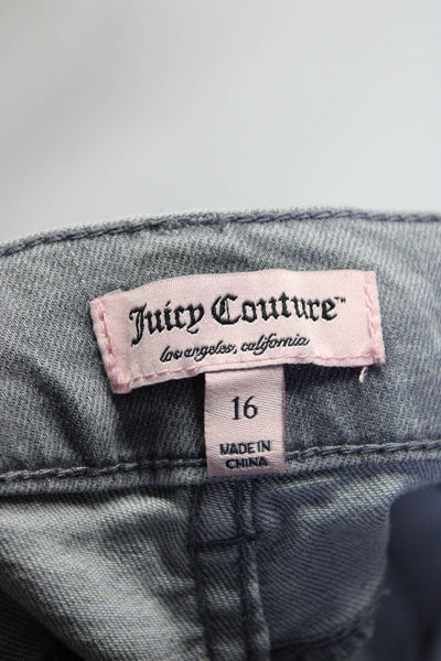 Free People Juicy Couture Womens Pink Ripped Denim Shorts Size 28 16 Lot 2