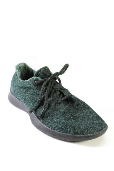 Allbirds Womens Textured Lace-Up Low-Top Athletic Sneakers Green Size 9