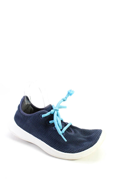 Allbirds Womens Mesh Knit Textured Lace-Up Low-Top Sneakers Blue Size 9