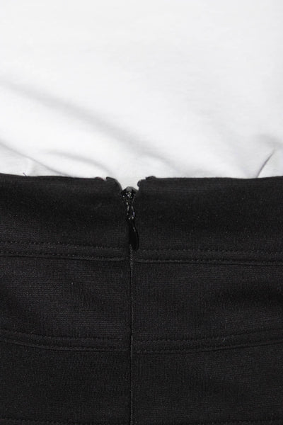 Robert Rodriguez Womens Black Zip Back Midi Length Pencil Skirt Size 4