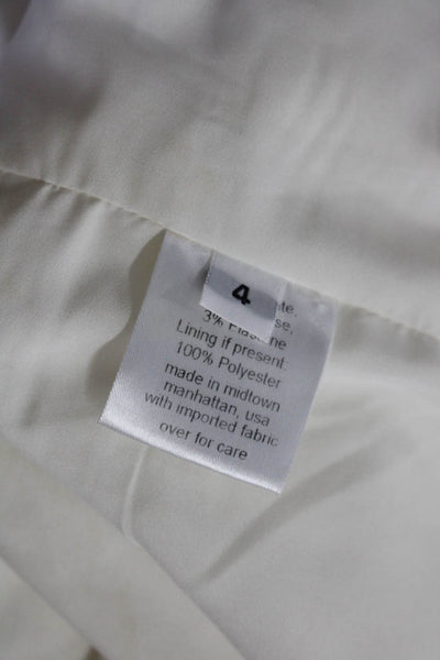 Rachel Comey Womens Open Front Darted Long Sleeve Blazer Jacket White Size 4