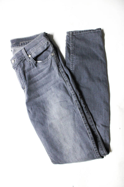 7 For All Mankind Women's High Waist Five Pockets Straight Denim Pant 32 Lot 2