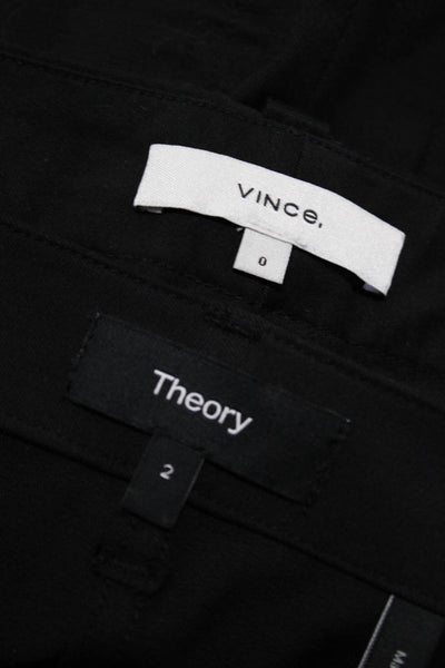 Theory Vince Womens Shorts Black High Rise Bootcut Leg Dress Pants Size 2 0 lot2