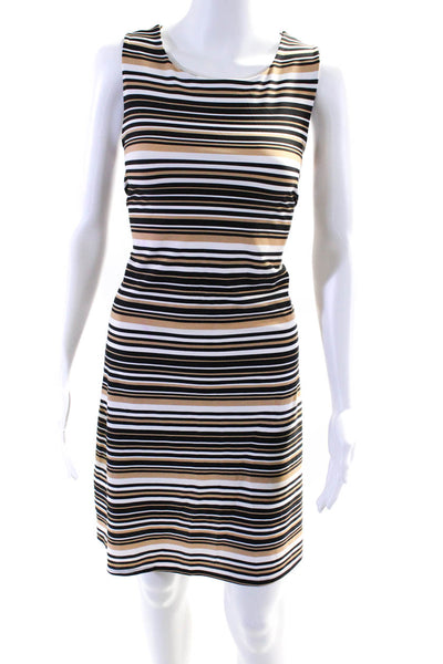 Jude Connally Womens Sleeveless Striped Stretch Dress Multicolor Size Small