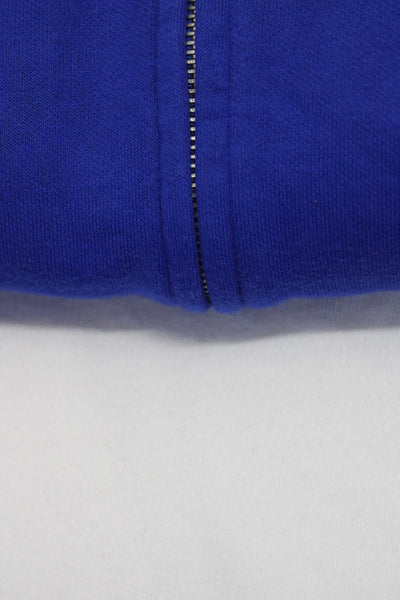 9-H15 STCL Women's Open Front Cardigan Zip Sweater White Blue Size L Lot 2