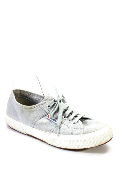 Superga Women's 2750 Cotu Classic Lace Up Sneakers Gray Size 8.5