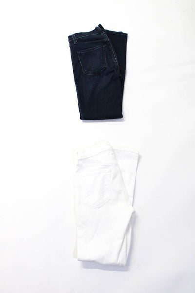 J Brand Womens White Cotton Mid-Rise Skinny Leg Jeans Size 24 Lot 2