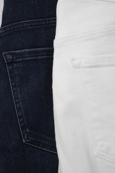 J Brand Womens White Cotton Mid-Rise Skinny Leg Jeans Size 24 Lot 2