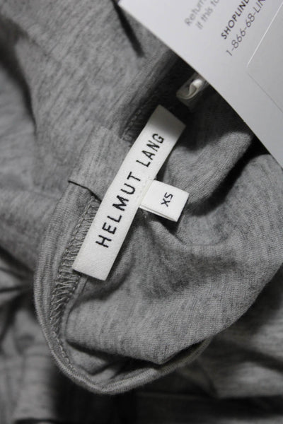 Helmut Lang Women's Cotton Sleeveless Cut Out Tank Top Gray Size XS