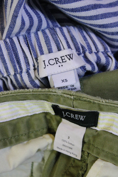 J Crew Womens Skirts Blue Green Size Extra Small 2 Lot 2