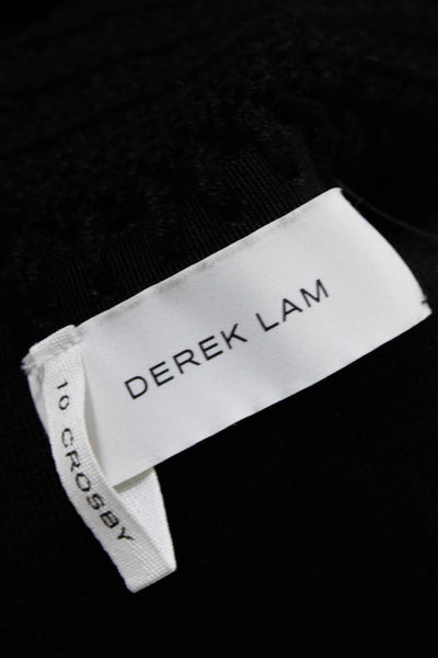 Derek Lam 10 Crosby Women's Wool Mid Length Sleeveless Cardigan Black Size M