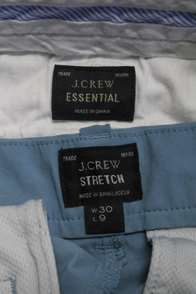 J Crew Mens Shorts Dark Teal Cotton Straight Leg Essential Pants Size 31 30 lot2