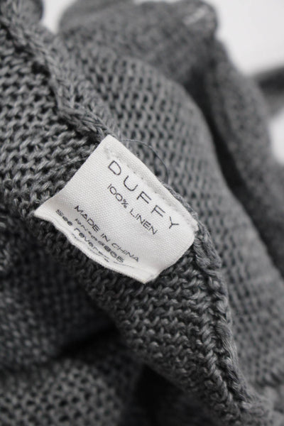 Duffy Women's Sleeveless Crochet Crew Neck Tank Top Gray Size S Lot 2