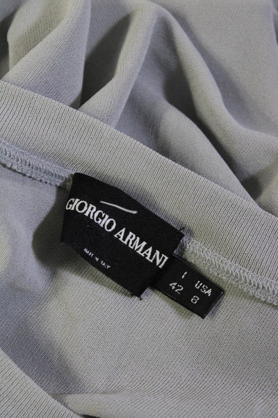 Giorgio Armani Womens Crew Neck Pullover Tank Top Gray Size 8