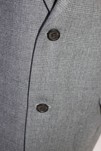 Lauren Ralph Lauren Mens Wool Long Sleeve Two Button Blazer Jacket Gray Size 46L