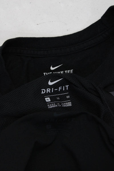 Nike Womens Cotton Crewneck T-Shirt Tank Top Cropped Top Black Size S XL Lot 3