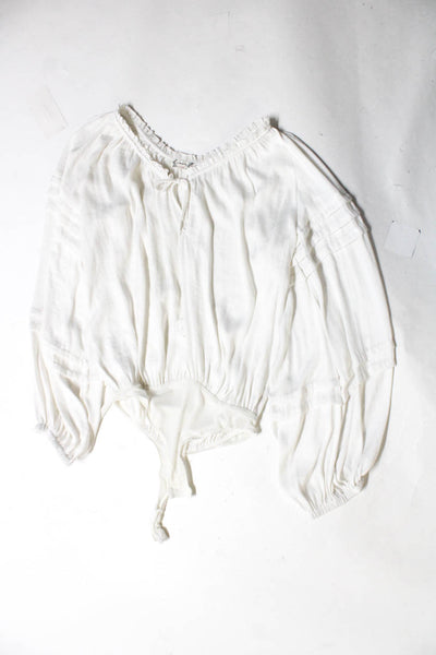 Intimately Free People Generation Love Womens Blouse Tops White Size XS S Lot 2
