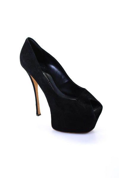 Giuseppe Zanotti Design Womens Asymmetrical Stiletto Heel Pumps Black Size EUR39
