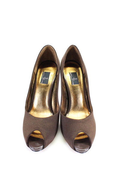 Glint Women's Open Toe Stiletto Party Shoe Size 9