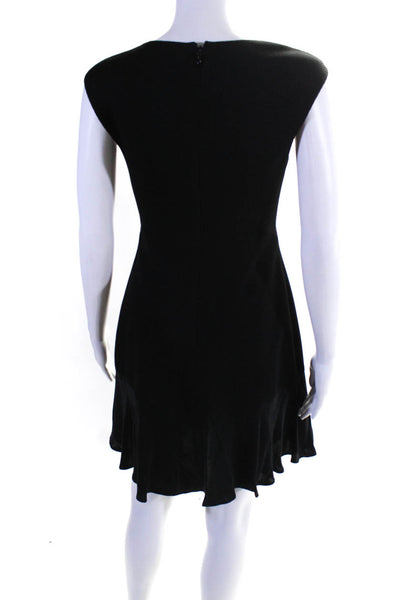 Rebecca Taylor Womens Sleeveless A Line Dress Black Size 0