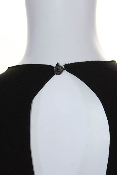 Isabel Marant Womens Black Crew Neck Pockets 3/4 Sleeve A-Line Dress Size 40