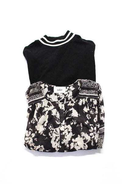 Sundry Ba&sh Womens Turtleneck Sweater Blouse Black Brown Size 4 1 Lot 2