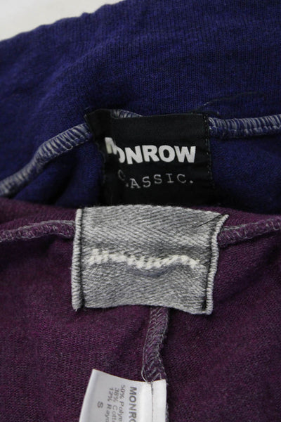 Monrow Women's Drawstring Waist Jogger Purple Blue Size S Lot 2