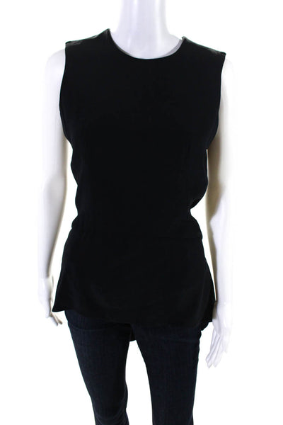 SOFT SURROUNDINGS ETOILE PLEATED HEM TEE BLACK WOMEN XL