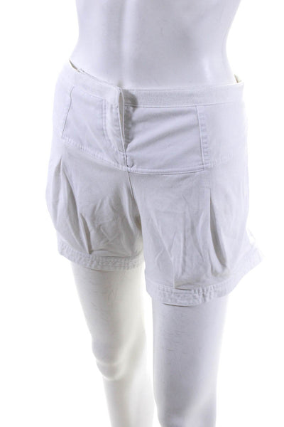 Adidas Women's Low Rise Polyester Mini Shorts White s