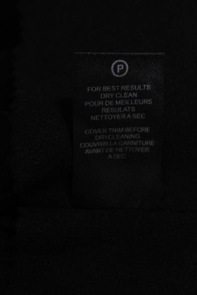 Halston Women's Cotton Spaghetti Strap V-Neck Jumpsuit Black Size 6