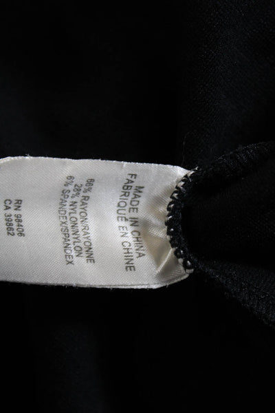 Theory Women's Short Sleeve Pocketed Mini T-Shirt Dress Black Size 2